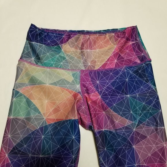 My Inner Fire Colorful Geometric Printed Recycled Polyester Leggings - Picture 4 of 6